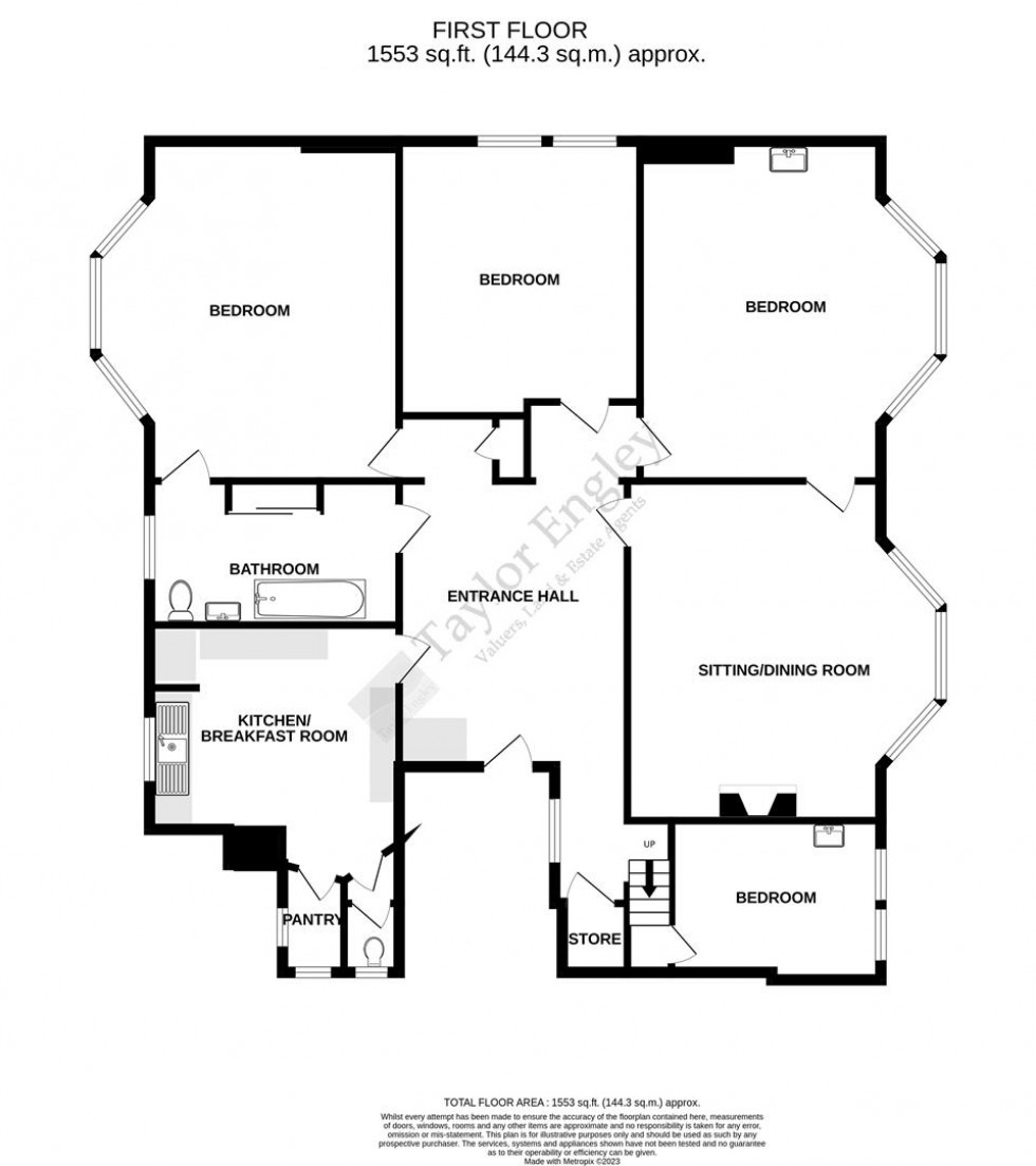 Floorplan for Meads Road, Meads, Eastbourne