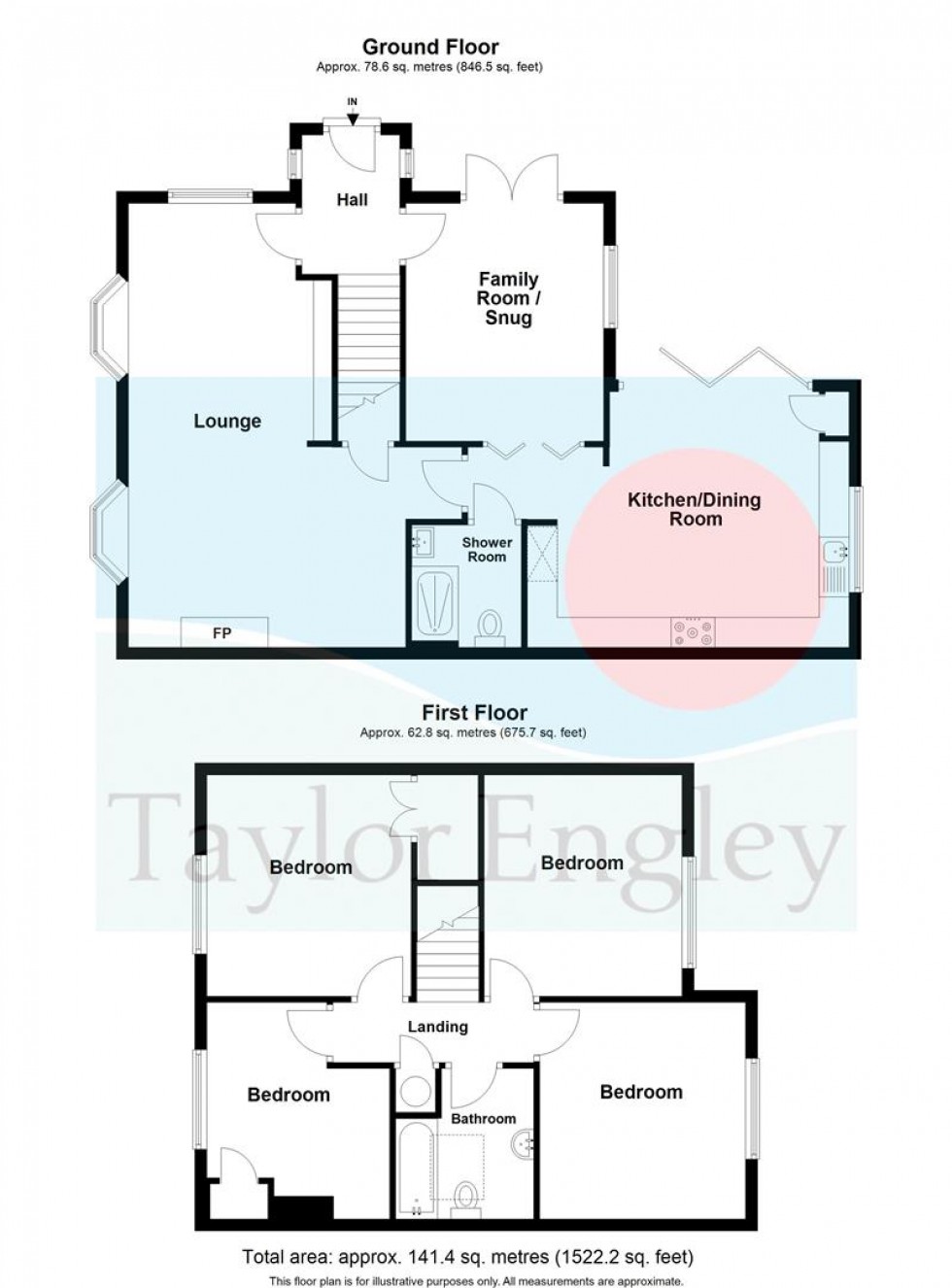 Floorplan for Devon Cottages, Upper Dicker
