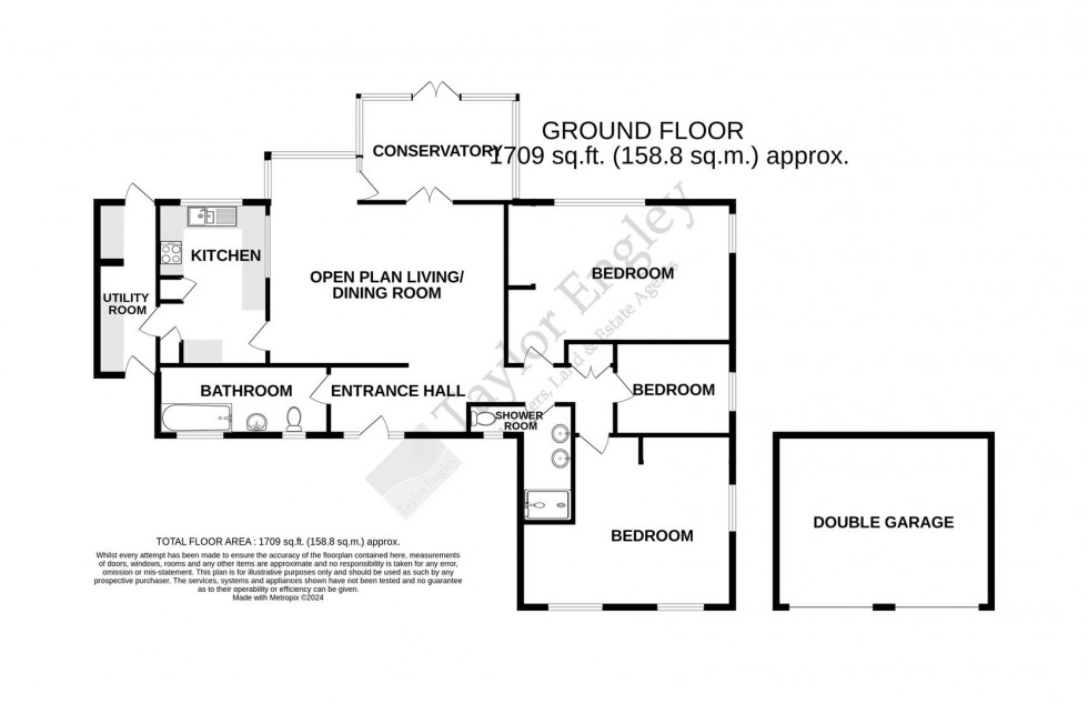 Floorplan for Peakdean Lane, Friston, Eastbourne