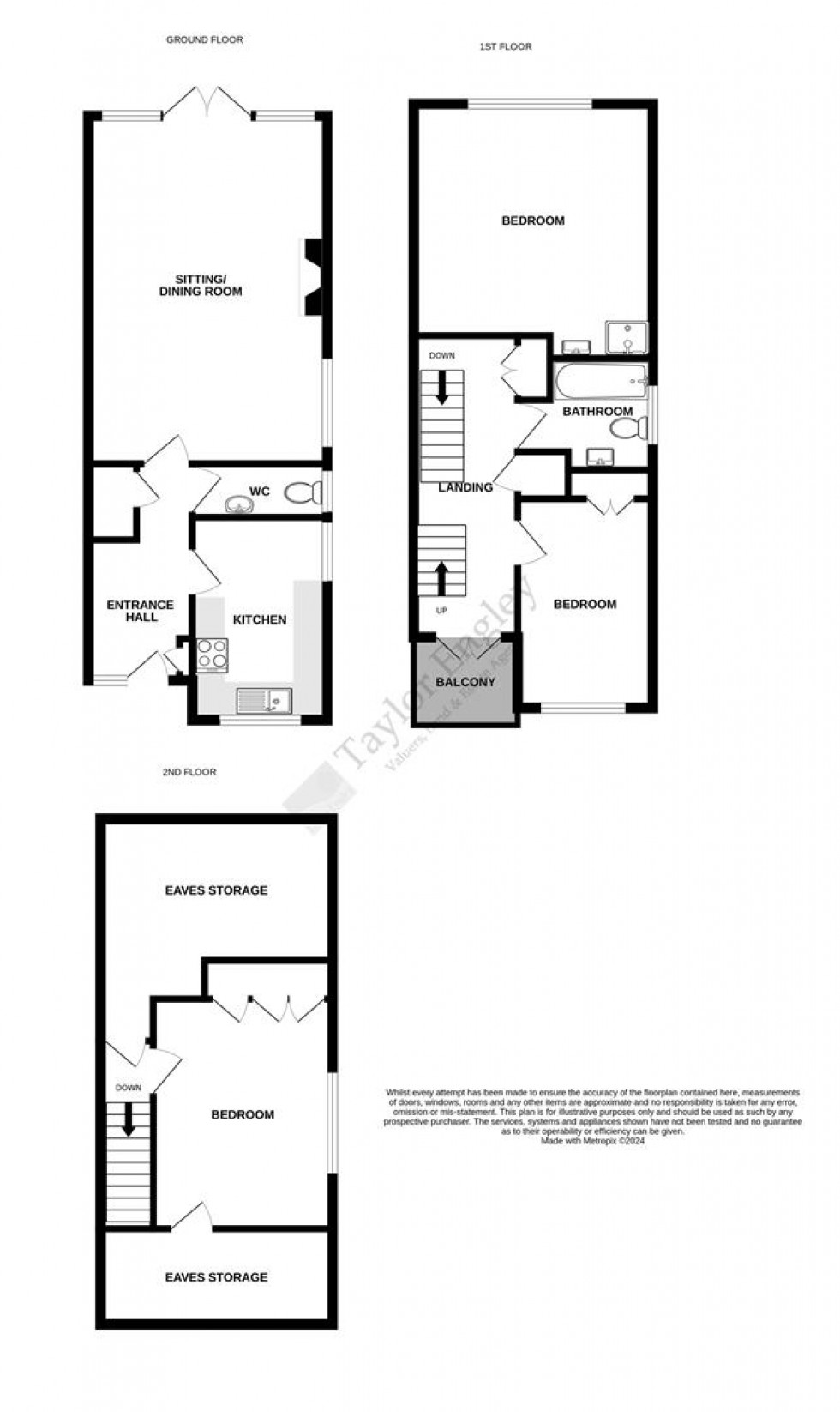 Floorplan for Grassington Road, Eastbourne