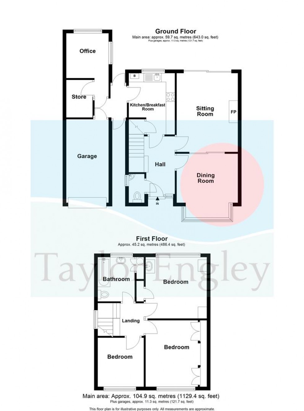 Floorplan for Glendale Avenue, Old Town, Eastbourne