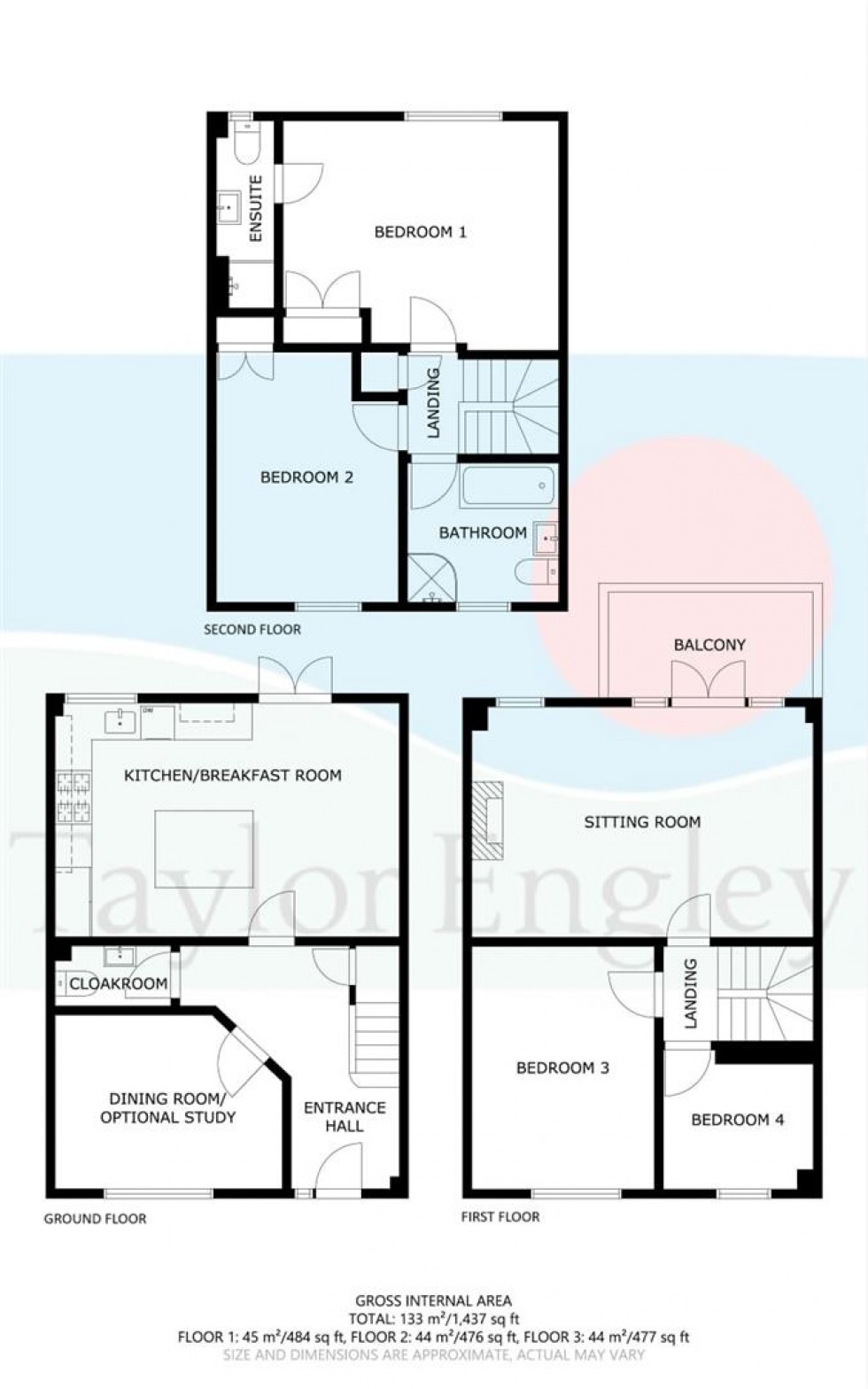 Floorplan for St. Lawrence Mews, Sovereign Harbour, Eastbourne