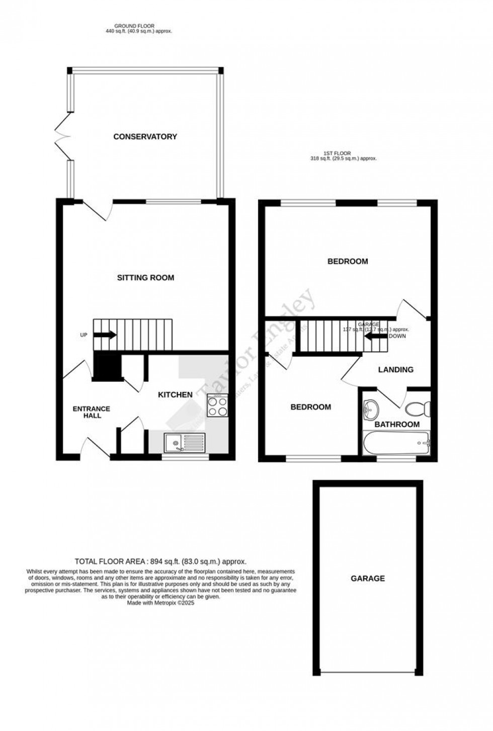 Floorplan for Bridgemere Road, Eastbourne