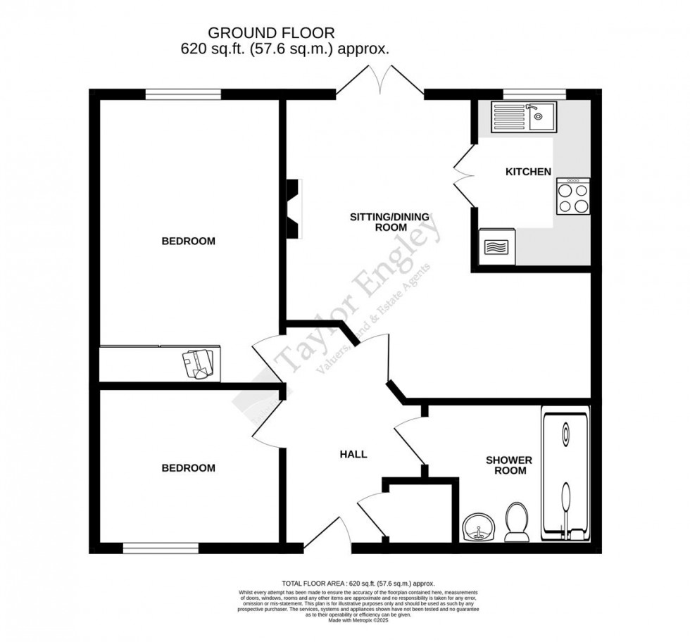 Floorplan for St. Leonards Road, Upperton, Eastbourne
