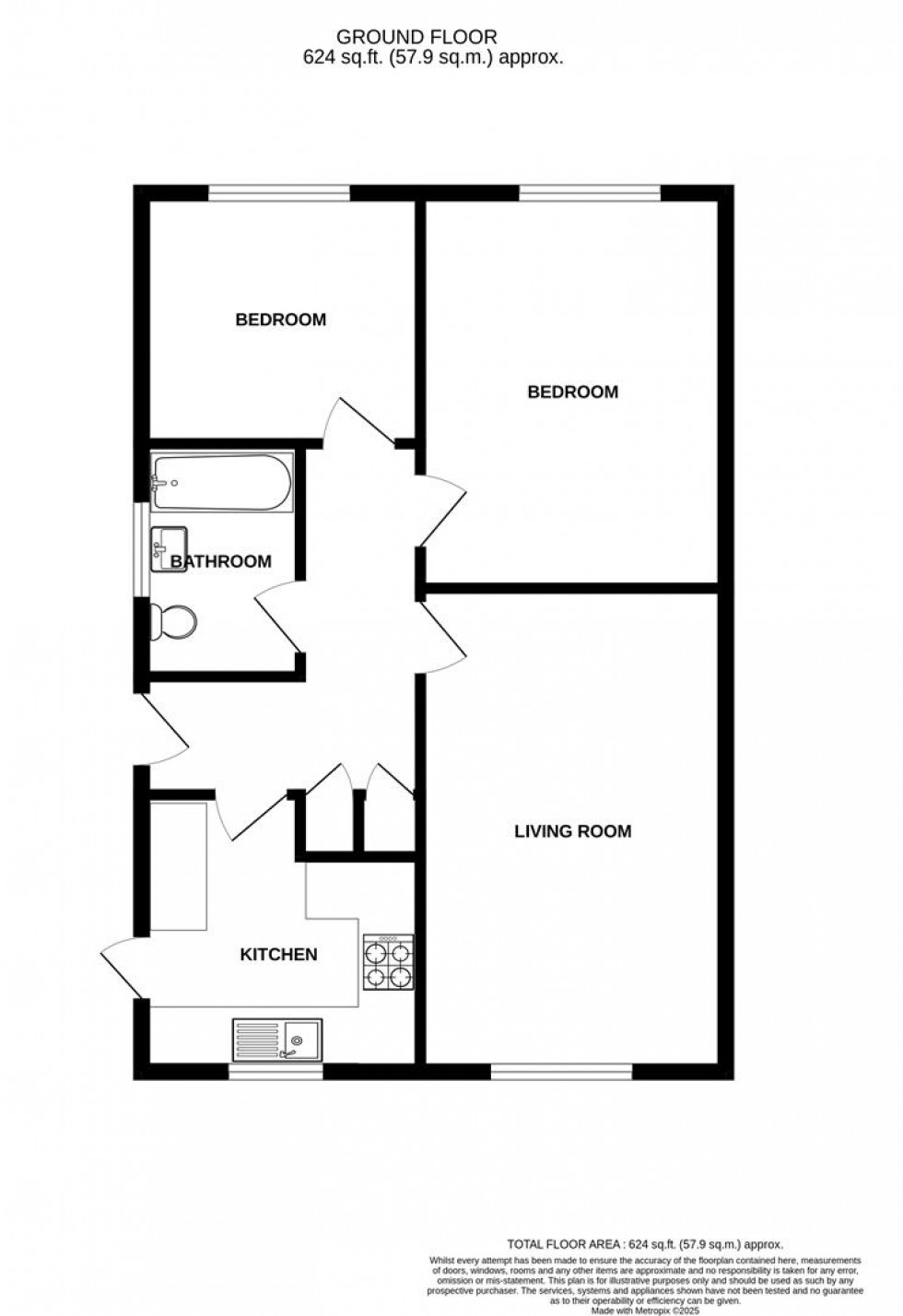 Floorplan for Tolkien Road, Eastbourne