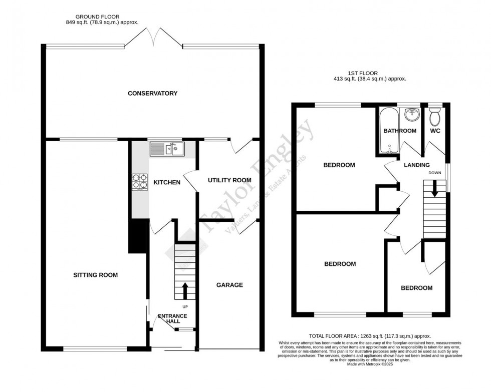 Floorplan for Beatty Road, Eastbourne