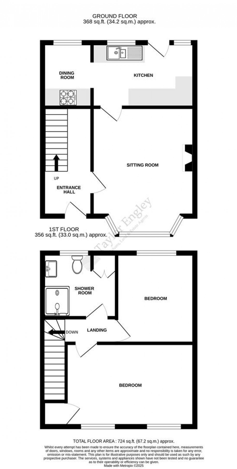 Floorplan for The Crescent, Eastbourne