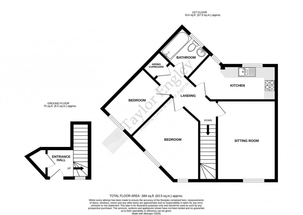 Floorplan for Grenada Close, Eastbourne