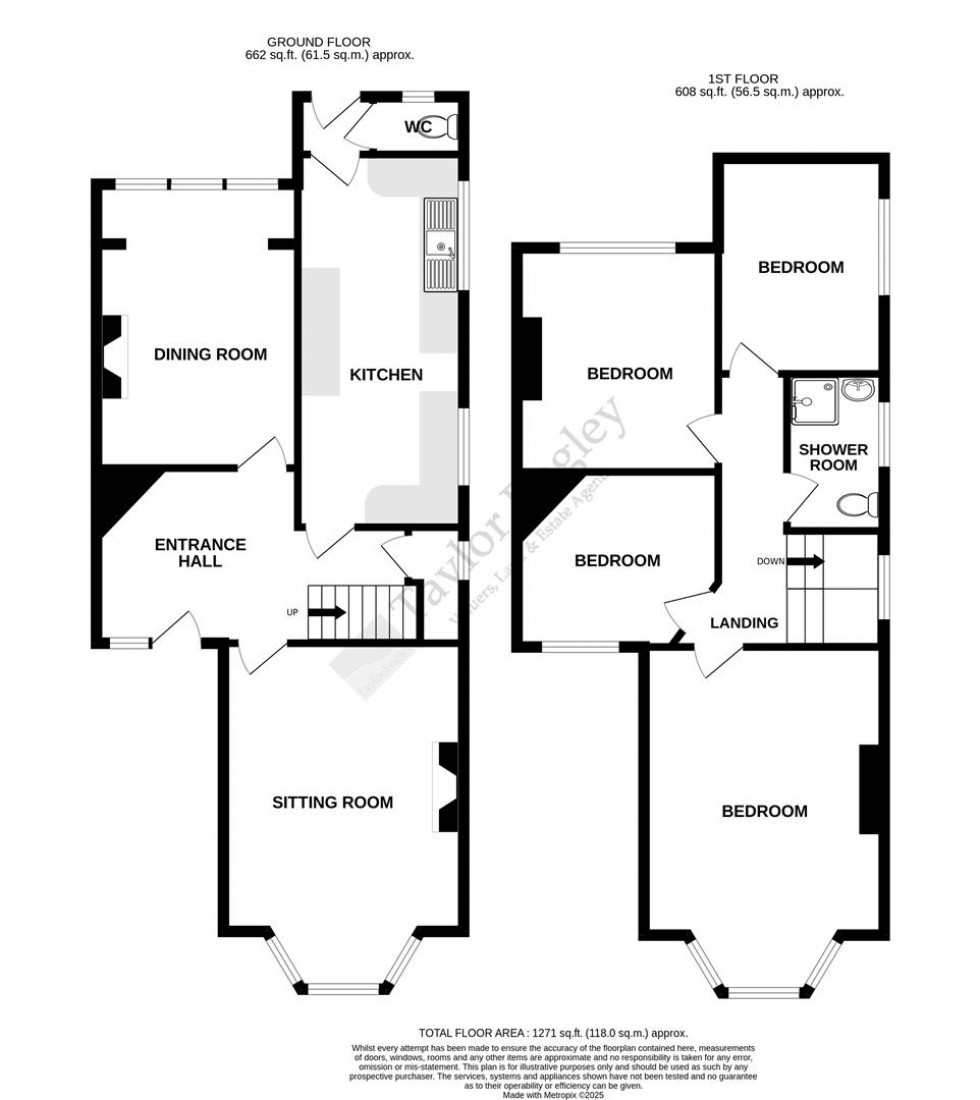 Floorplan for Brodrick Road, Hampden Park, Eastbourne