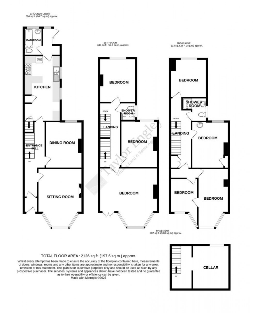 Floorplan for Elms Avenue, Eastbourne