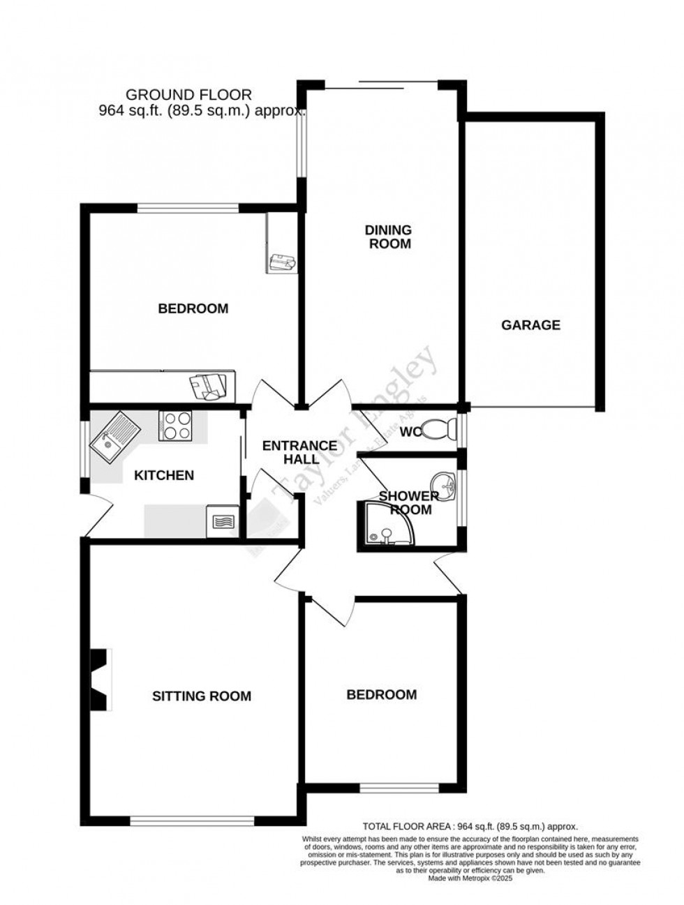 Floorplan for Pinewood Close, Eastbourne