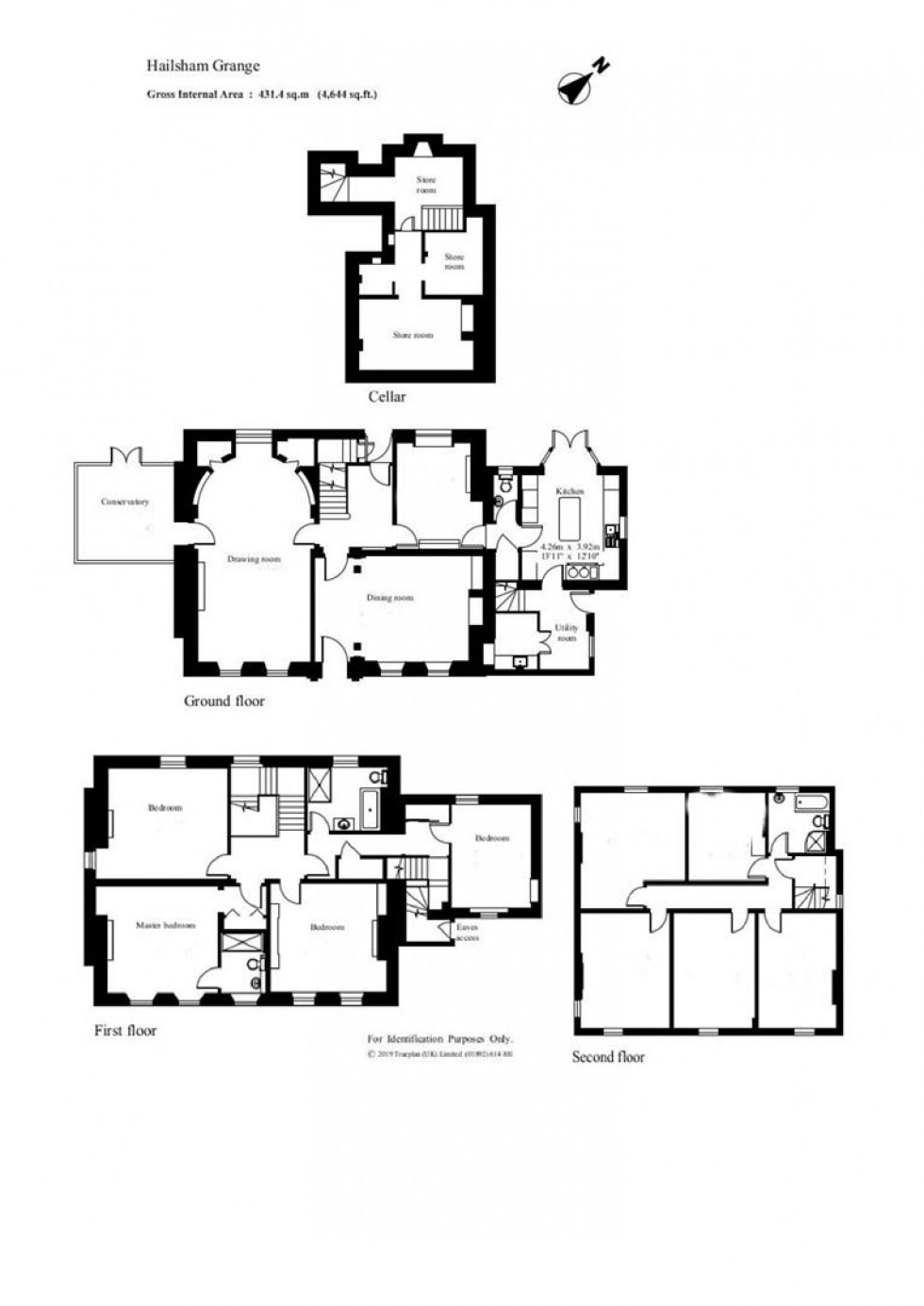 Floorplan for Vicarage Road, Hailsham