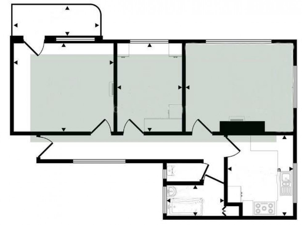 Floorplan for Seaside, Eastbourne