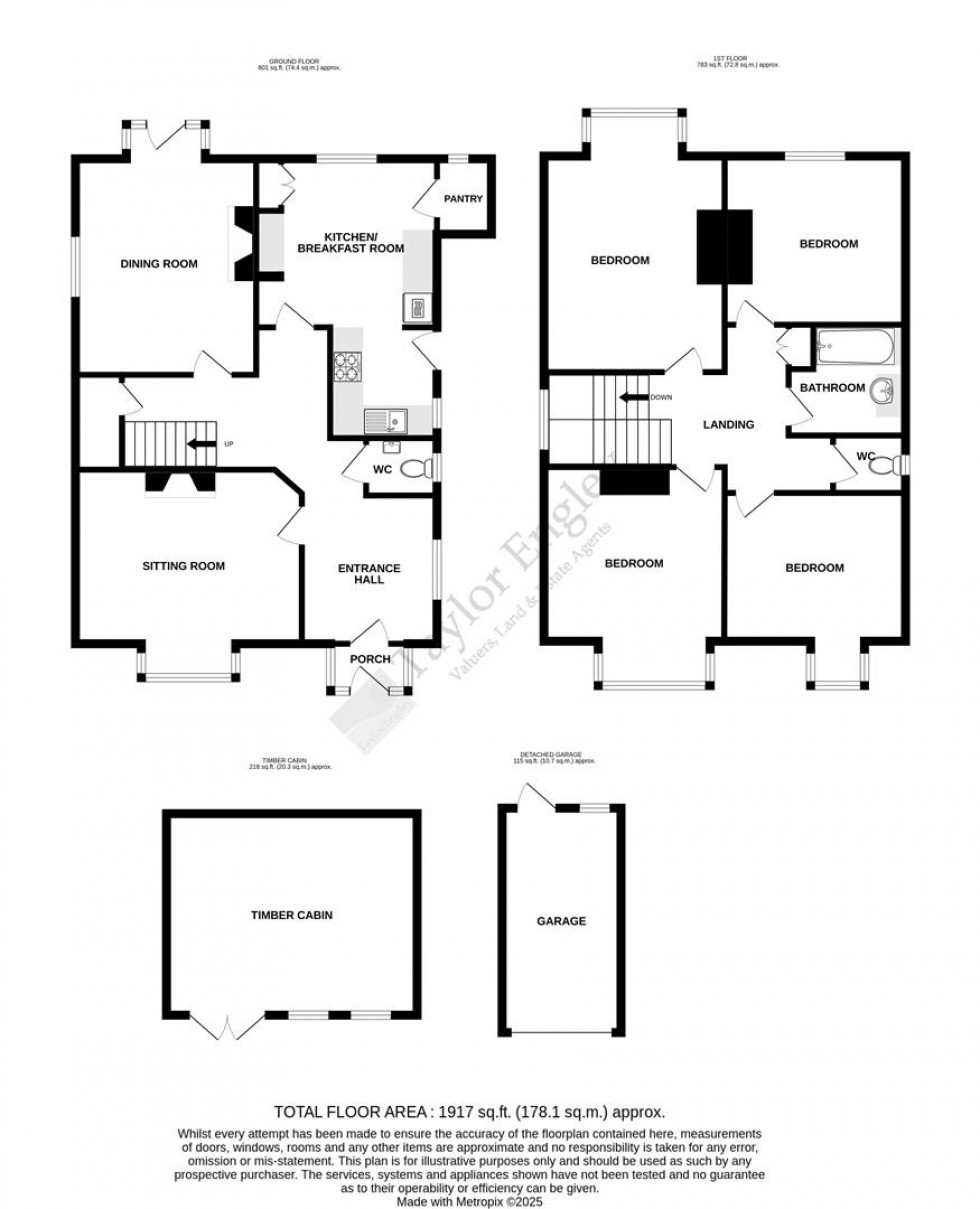 Floorplan for Brassey Avenue, West Hampden Park, Eastbourne