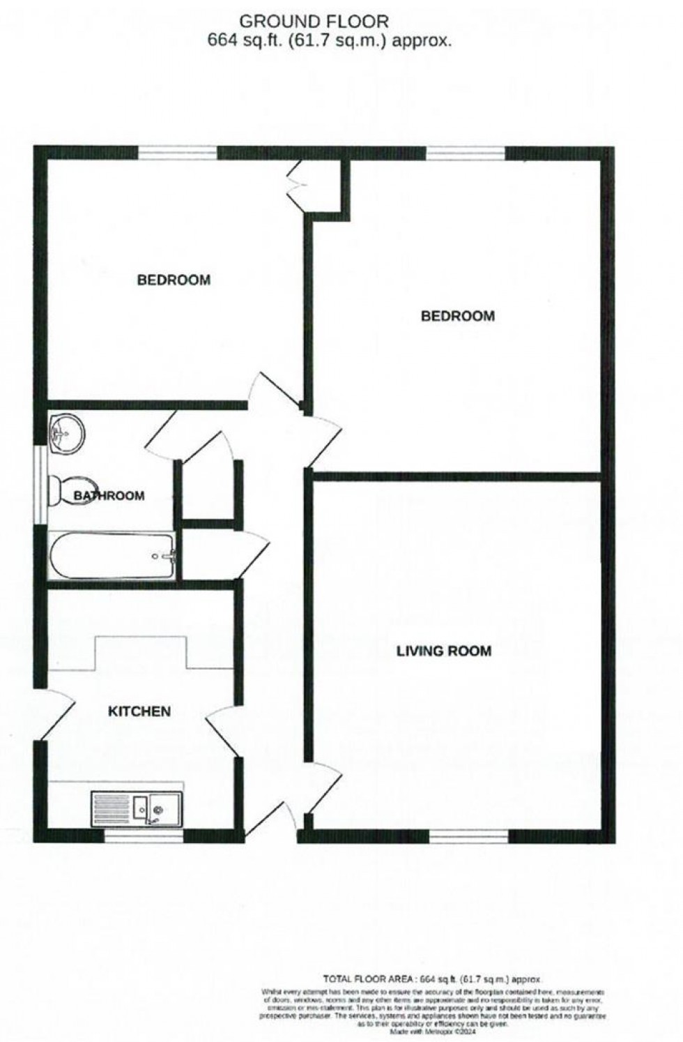 Floorplan for Kingfisher Drive, Langney, Eastbourne