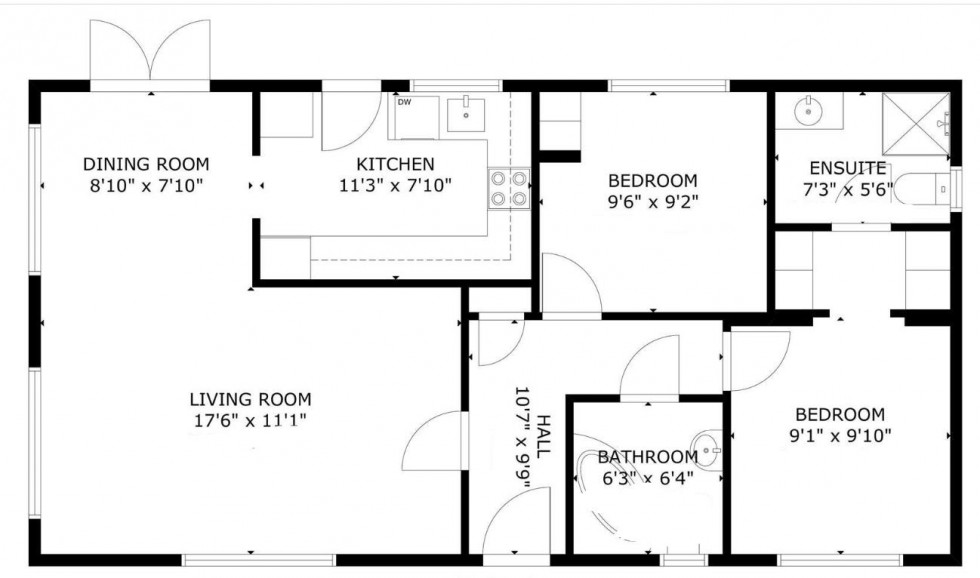 Floorplan for Deanland Wood Park, Golden Cross, Hailsham