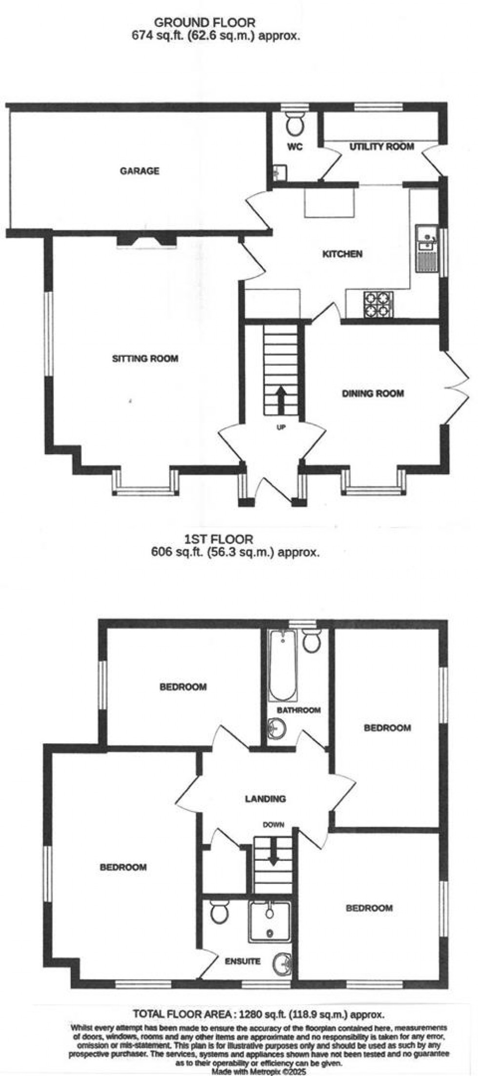 Floorplan for Buttermere Way, Eastbourne