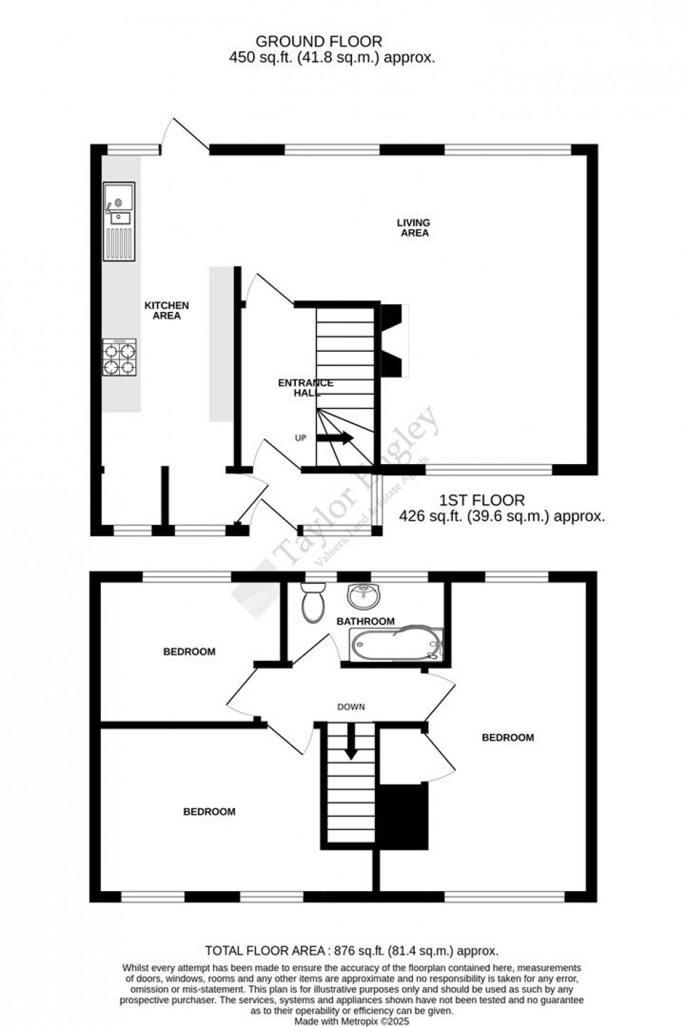 Floorplan for Southfield, Polegate, East Sussex