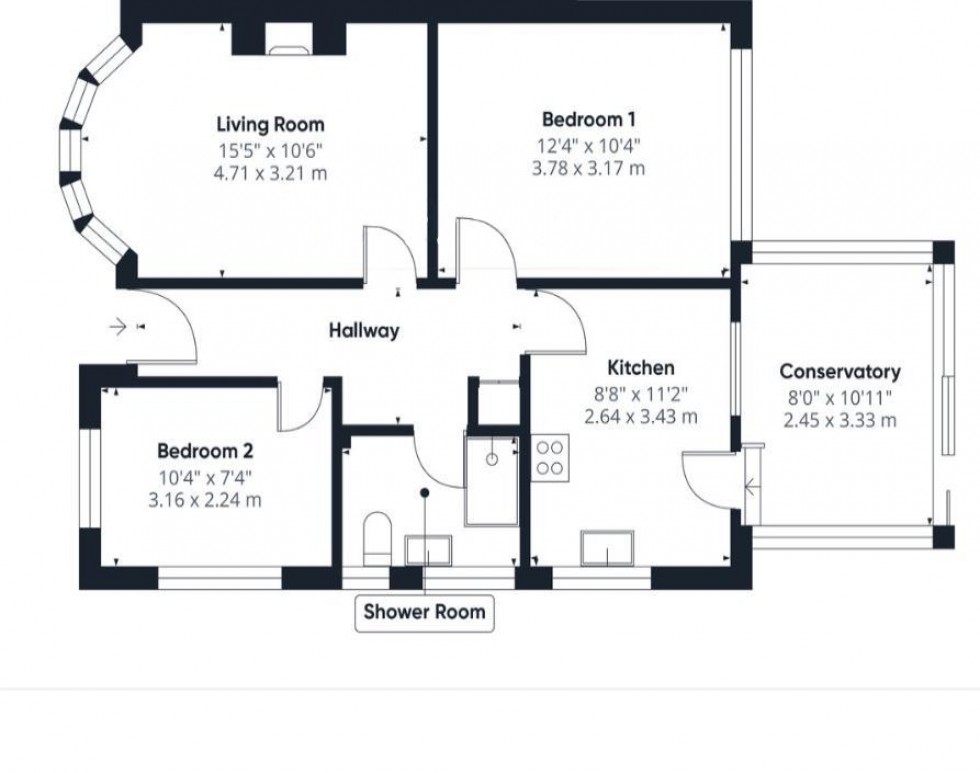 Floorplan for Sandbanks Way, Hailsham