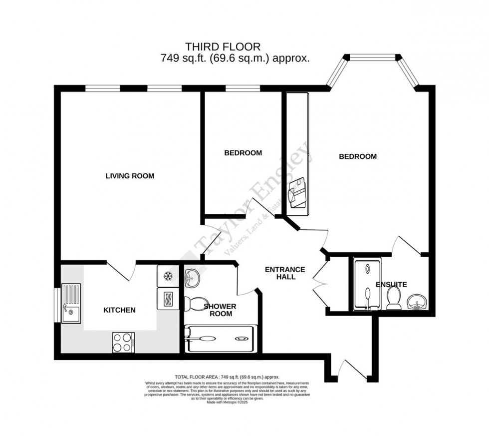 Floorplan for 14 St. Annes Road, Upperton, Eastbourne