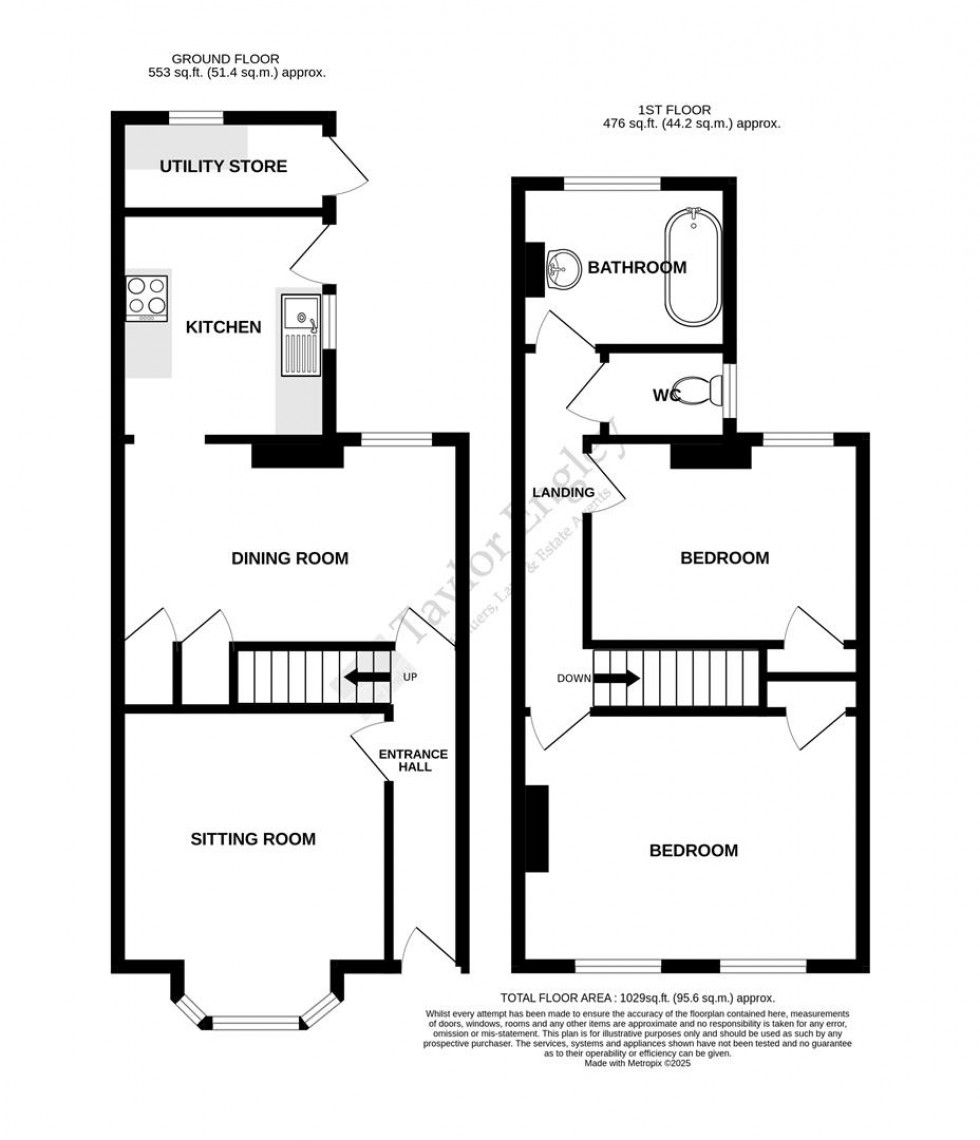 Floorplan for Eshton Road, Redoubt, Eastbourne