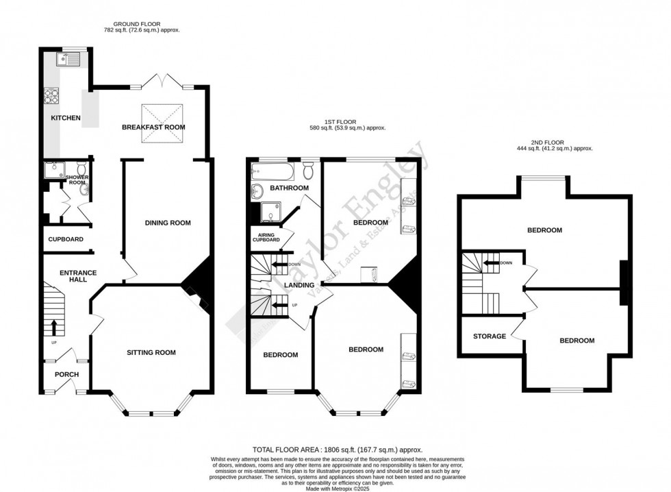 Floorplan for Victoria Drive, Old Town, Eastbourne
