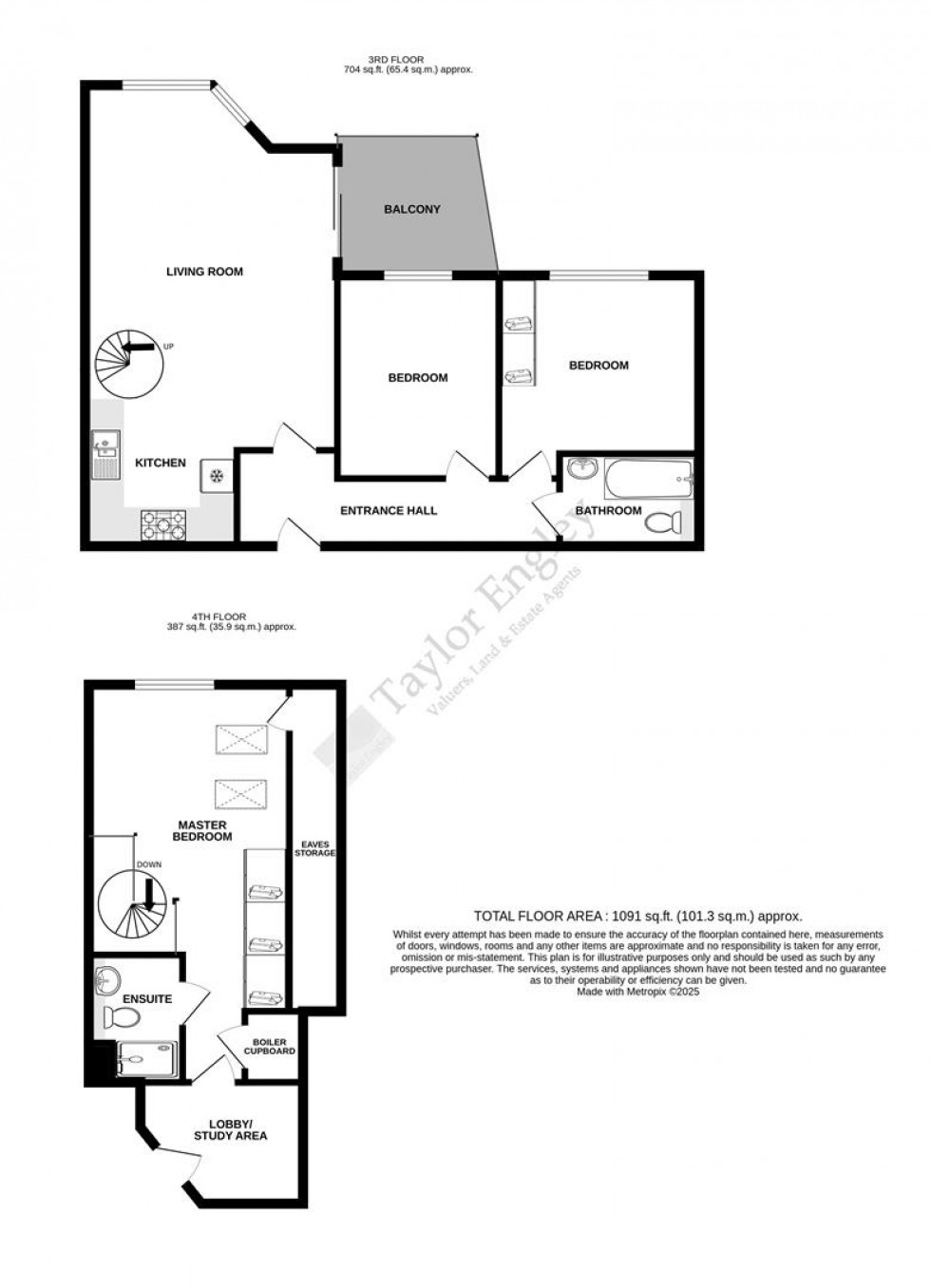 Floorplan for Caroline Way, Sovereign Harbour, Eastbourne