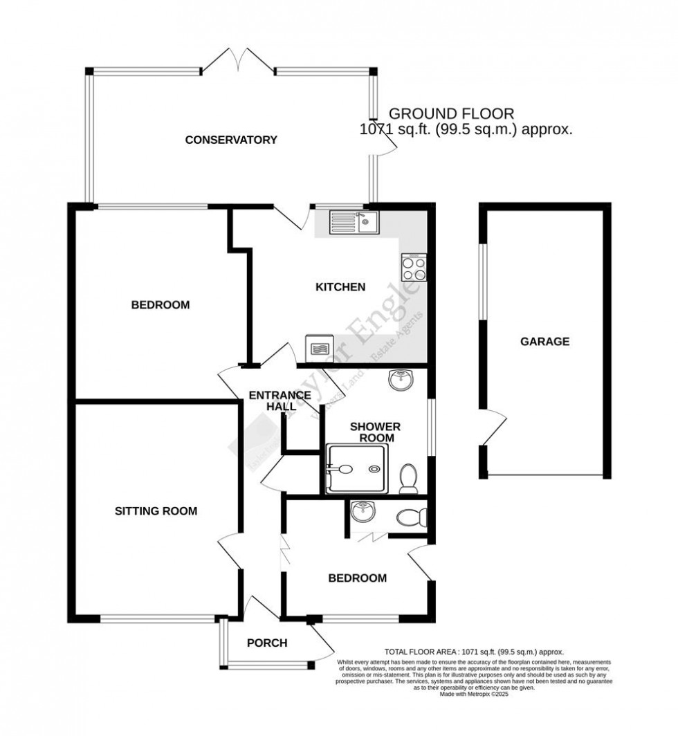 Floorplan for Plover Close, Eastbourne