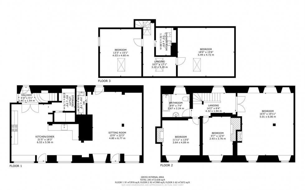 Floorplan for High Street, Seaford