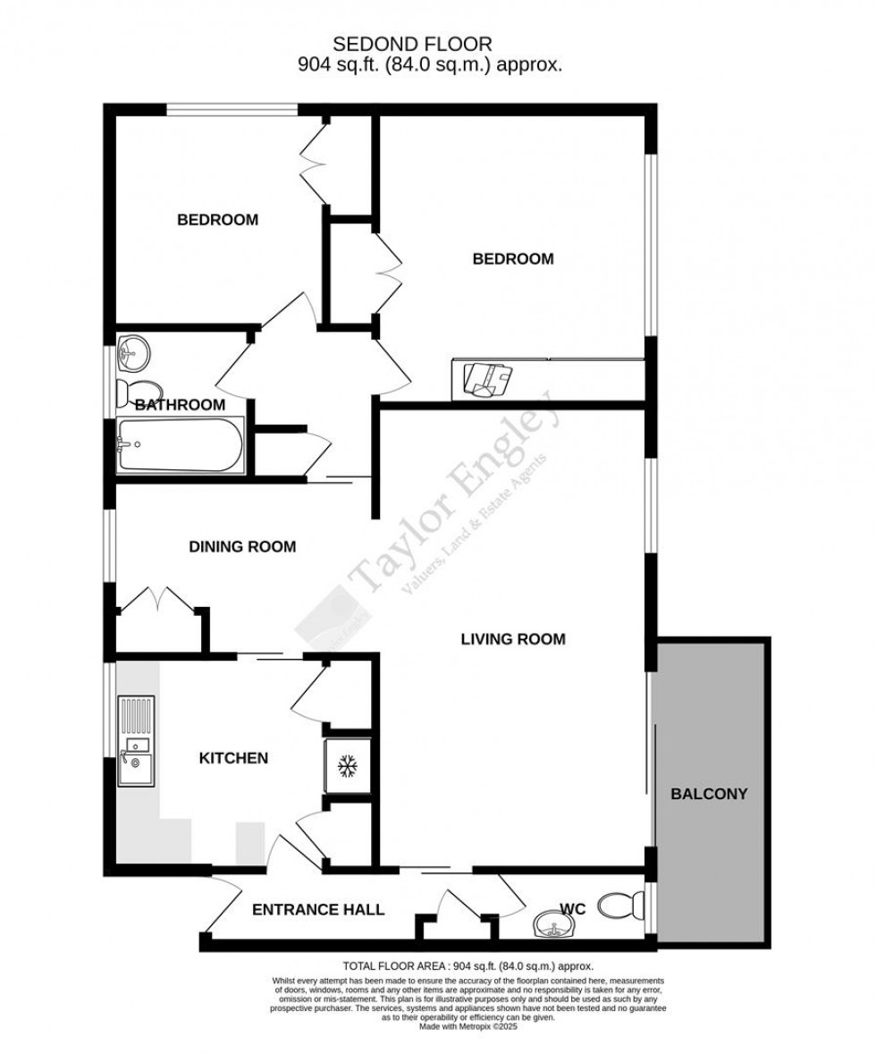 Floorplan for Blackwater Road, Eastbourne