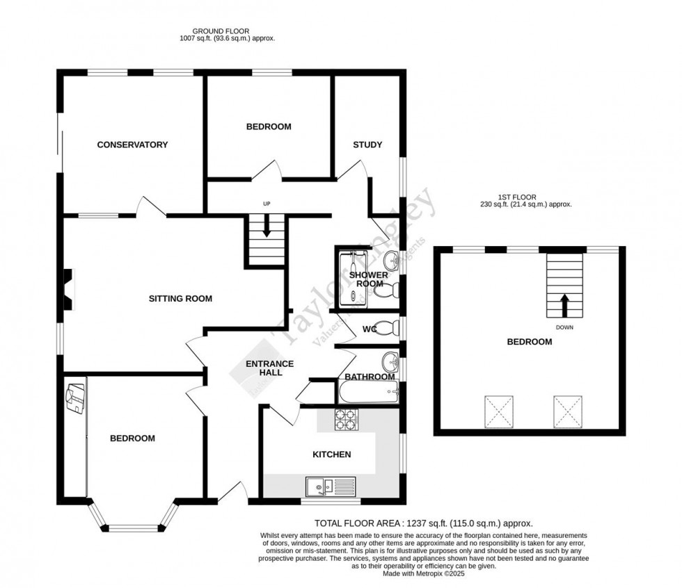 Floorplan for Eastbourne Road, Willingdon, Eastbourne