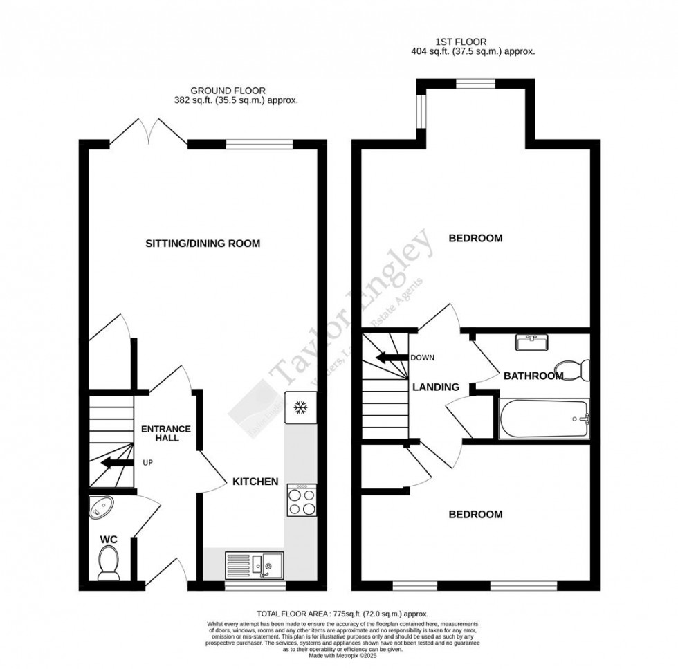 Floorplan for Manifold Mews, Manifold Road, Eastbourne